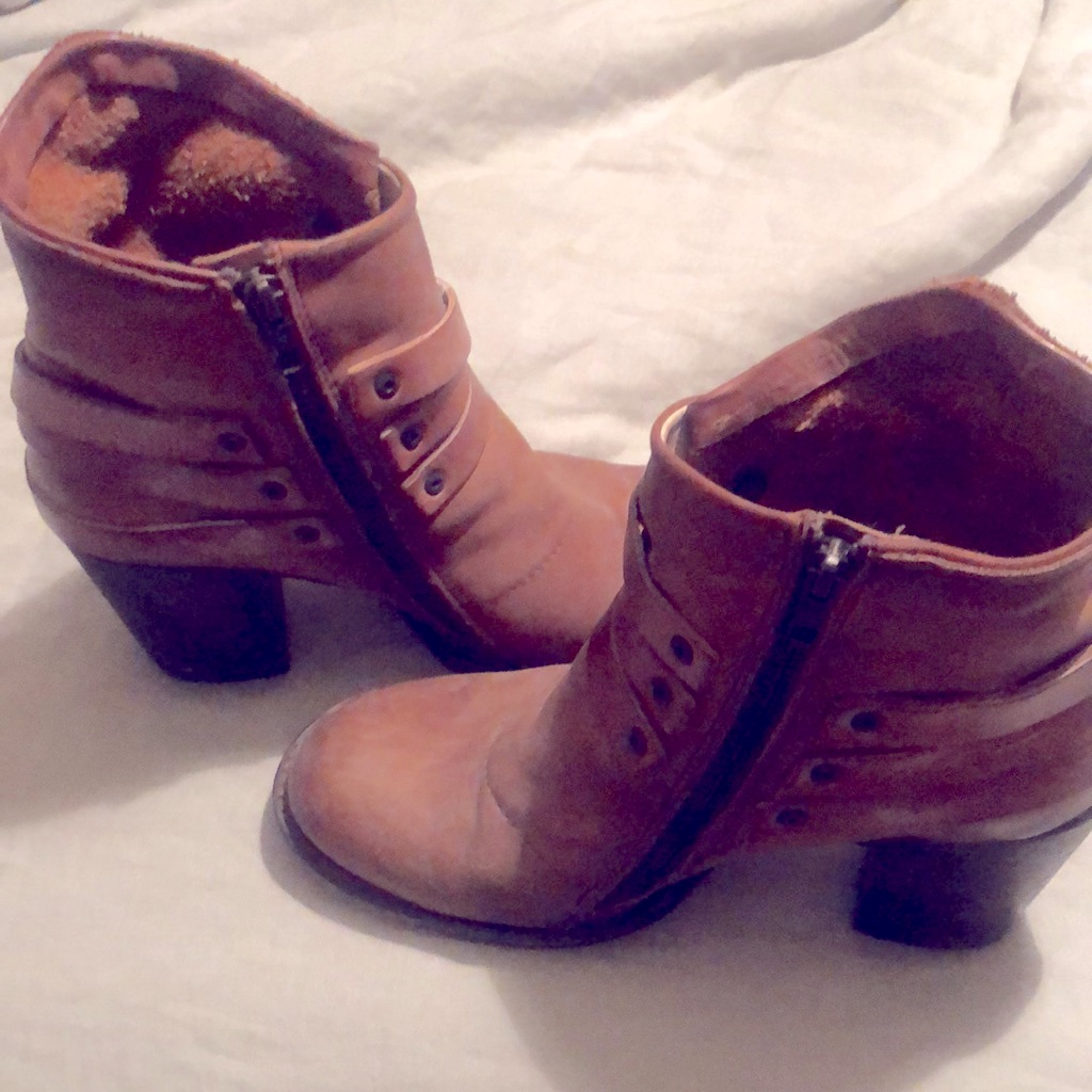 Freebird By Steven Blaze Brown Leather Boots Size 10